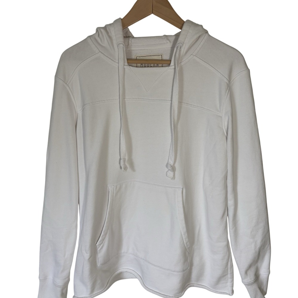 Women's White Hoodie Sweatshirt Size Large (But Runs Small)‎ Modern Canvas Brand